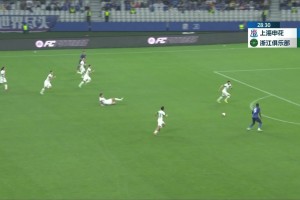 申花4-0战胜少一人浙江