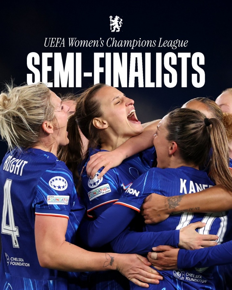 女足欧冠：曼城遭逆转切尔西3-0取胜